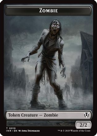 Zombie (0010) // Blood Double-Sided Token (INR-10 // 21) [Innistrad Remastered]