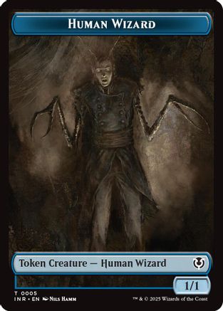 Human Wizard // Emblem - Jace, Unraveler of Secrets Double-Sided Token (INR-5 // 25) [Innistrad Remastered]