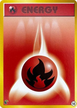 Basic Fire Energy - 14 (14) - Intro Pack Neo Chikorita