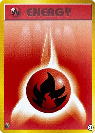Basic Fire Energy - 25 (25) - Intro Pack Neo Chikorita