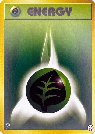 Basic Grass Energy - 28 (28) - Intro Pack Neo Chikorita