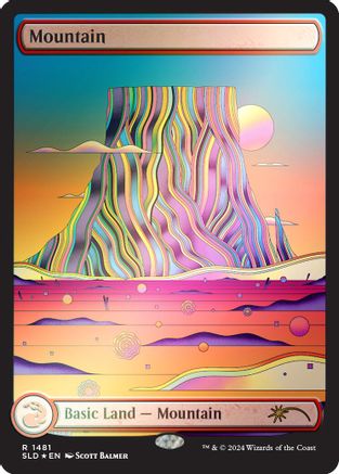 Mountain (SLD-1481) (Rainbow Foil) [Secret Lair Drop Series] Foil