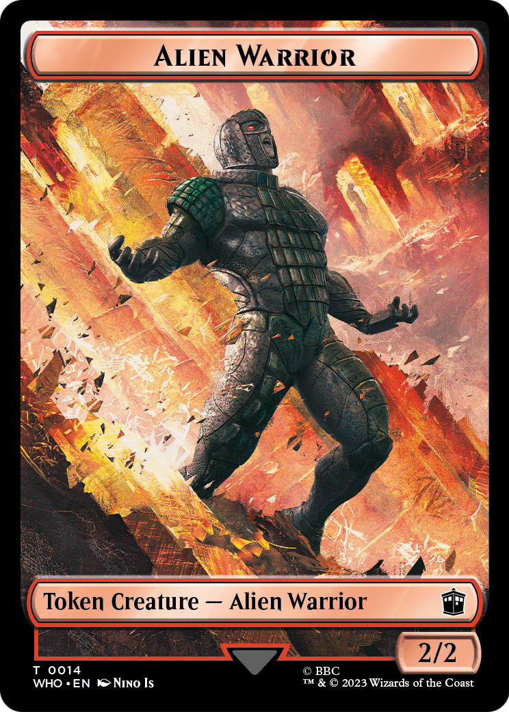 Alien Warrior (TWHO-014) [Doctor Who Tokens] Foil