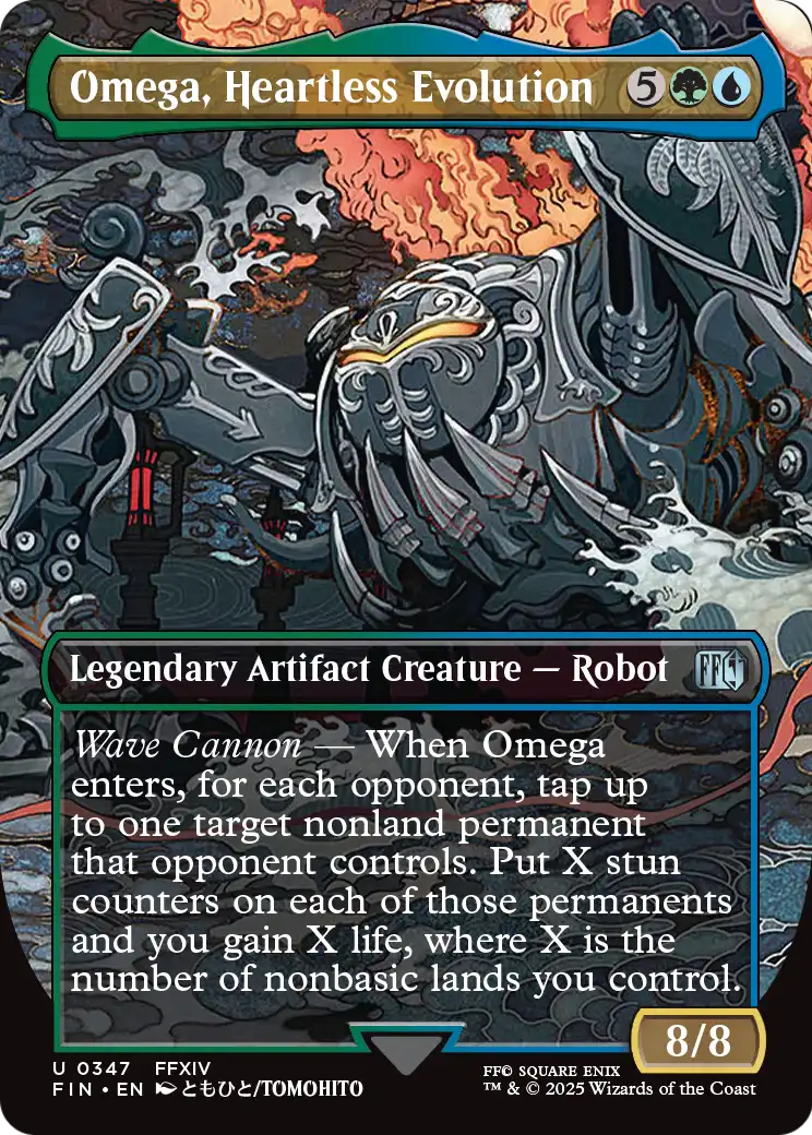 Omega, Heartless Evolution (Borderless) (FIN-347) [FINAL FANTASY] Foil