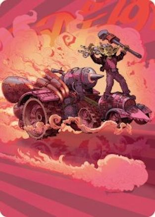 Burner Rocket Art Card (AADFT-041) [Art Series: Aetherdrift]