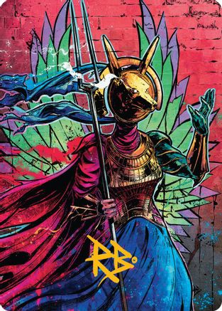 Hazoret, Godseeker Art Card (Gold-Stamped Signature) (AADFT-032) [Art Series: Aetherdrift]