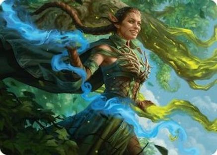 Nissa, Worldsoul Speaker Art Card (AADFT-031) [Art Series: Aetherdrift]