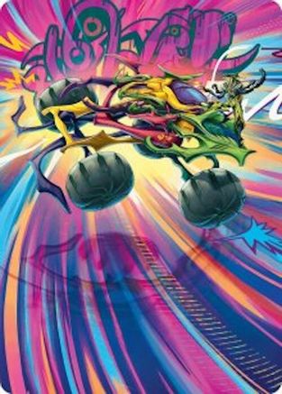 Thunderous Velocipede Art Card (AADFT-043) [Art Series: Aetherdrift]