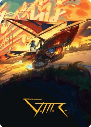 Boosted Sloop Art Card (Gold-Stamped Signature) (AADFT-047) [Art Series: Aetherdrift]