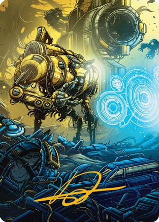 Mendicant Core, Guidelight Art Card (1/54) (Gold-Stamped Signature) (AADFT-001) [Art Series: Aetherdrift]