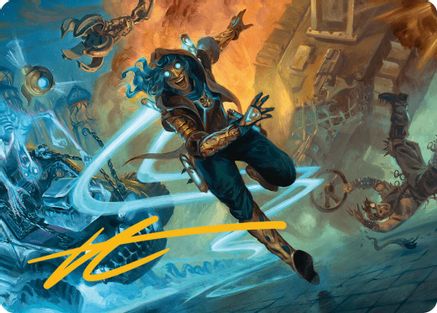 Sita Varma, Masked Racer Art Card (Gold-Stamped Signature) (AADFT-026) [Art Series: Aetherdrift]