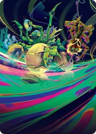 Thundering Broodwagon Art Card (AADFT-048) [Art Series: Aetherdrift]