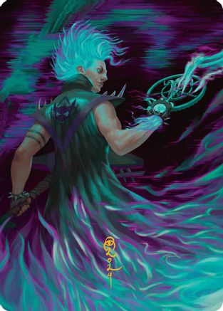 Winter, Cursed Rider Art Card (Gold-Stamped Signature) (AADFT-007) [Art Series: Aetherdrift]
