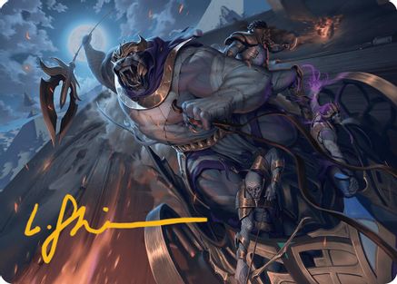 Zahur, Glory's Past Art Card (Gold-Stamped Signature) (AADFT-010) [Art Series: Aetherdrift]
