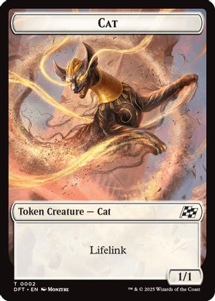 Cat // Thopter (0010) Double-Sided Token (DFT-2 // 10) [Aetherdrift] Foil