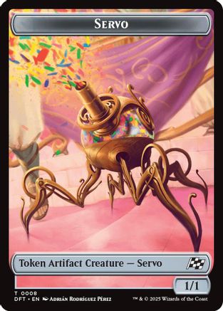 Servo // Thopter (0009) Double-Sided Token (DFT-8 // 9) [Aetherdrift] Foil