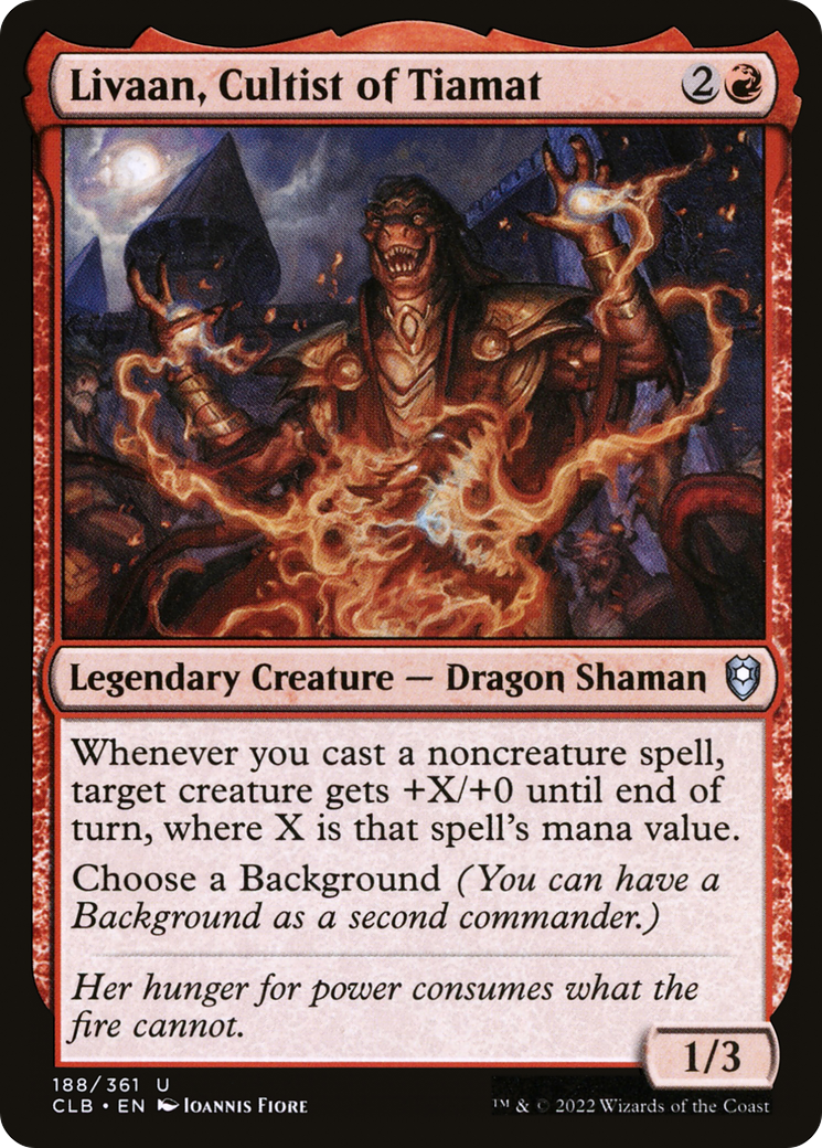 Livaan, Cultist of Tiamat (CLB-188) [Commander Legends: Battle for Baldur's Gate] Foil