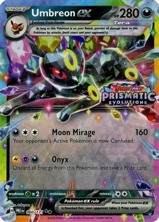 Umbreon ex (Prismatic Evolutions Stamp) (060/131) [Miscellaneous Cards & Products] Holofoil - Promo