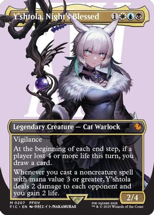 Y'shtola, Night's Blessed (Borderless) (FIC-207) [Commander: FINAL FANTASY] Foil