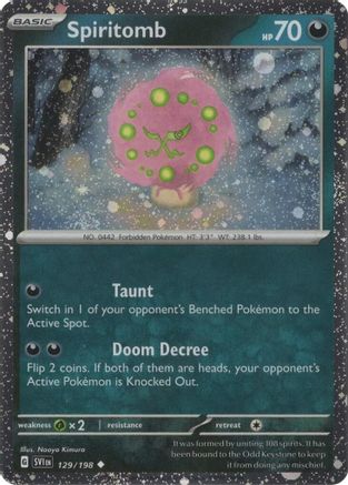 Spiritomb (Cosmos Holo) (129/198) [Miscellaneous Cards & Products] Holofoil - Uncommon