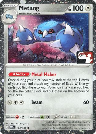 Metang (Cosmos Holo) (114/162) [Prize Pack Series Cards] Holofoil - Common