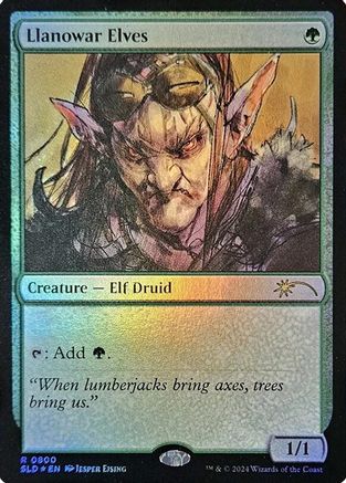 Llanowar Elves (SLD-800) (Rainbow Foil) [Secret Lair Drop Series] Foil