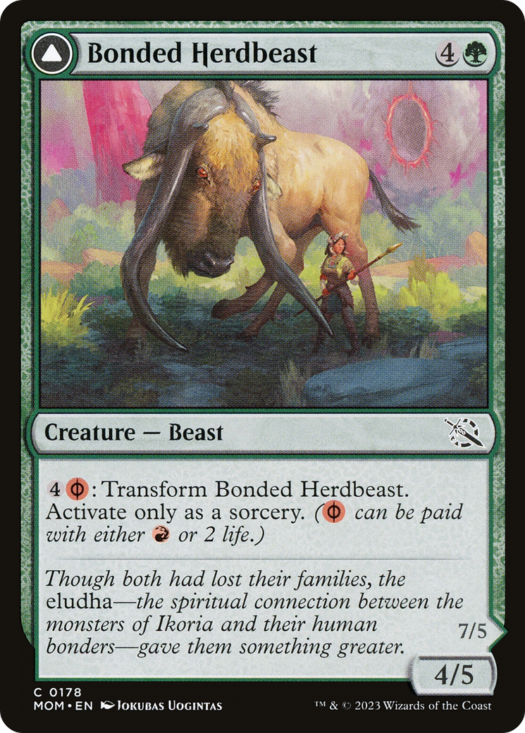Bonded Herdbeast (MOM-178) [March of the Machine] Foil