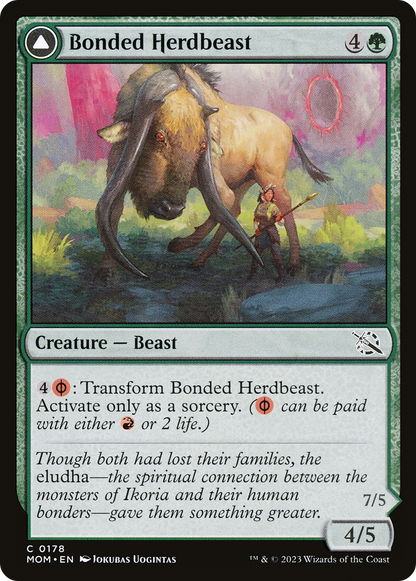 Bonded Herdbeast (MOM-178) [March of the Machine] Foil