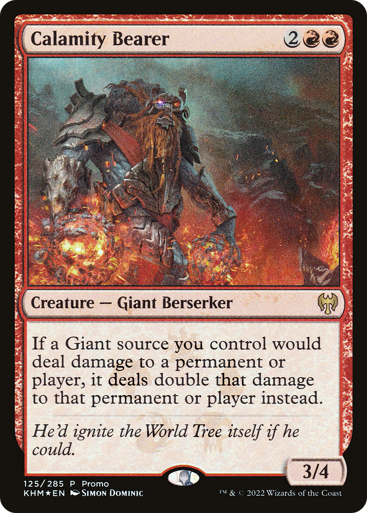 Calamity Bearer (MEDIA-125) [Kaldheim Promos] Foil