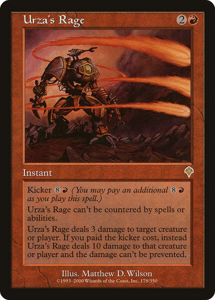 Urza's Rage (INV-178) [Invasion] Foil