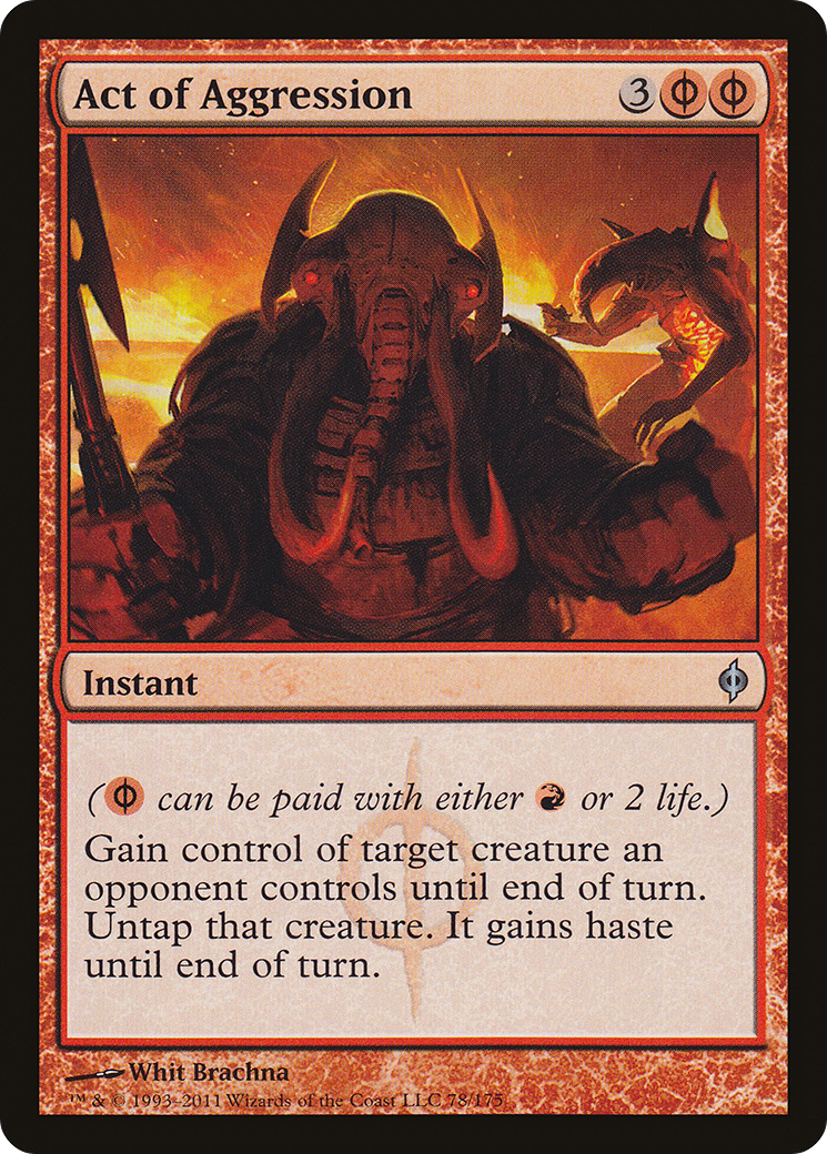 Act of Aggression (NPH-078) [New Phyrexia] Foil
