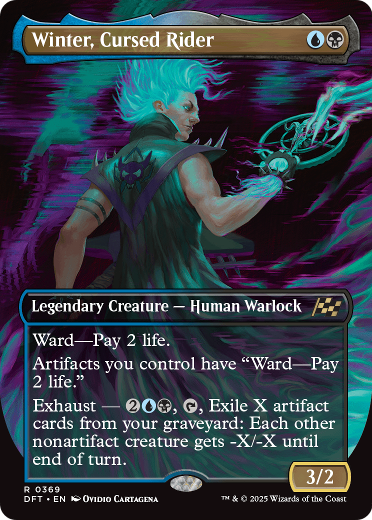 Winter, Cursed Rider (Borderless) (DFT-369) [Aetherdrift]