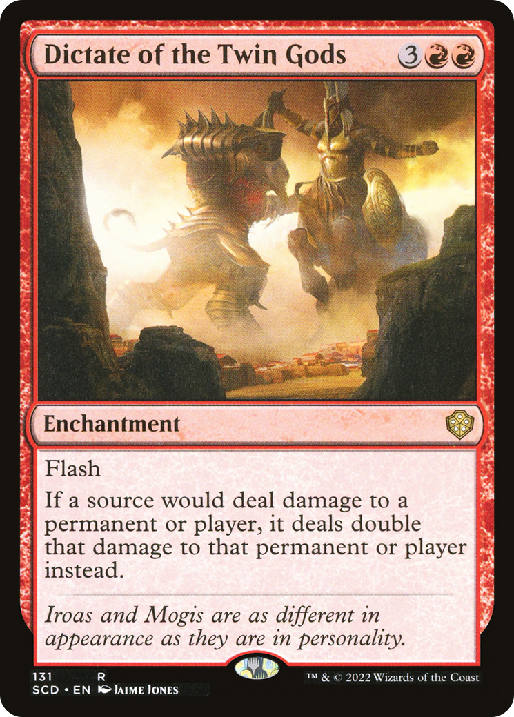 Dictate of the Twin Gods (SCD-131) [Starter Commander Decks]