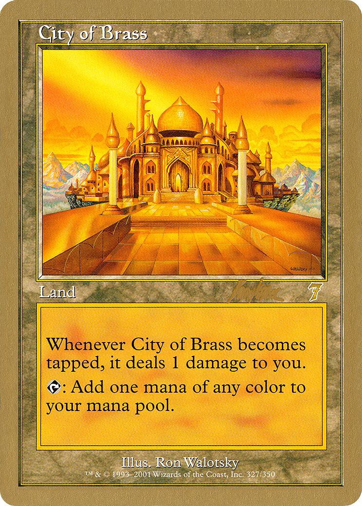 City of Brass - 2002 Brian Kibler (7ED) (WCD-BK327) [World Championship Decks 2002]