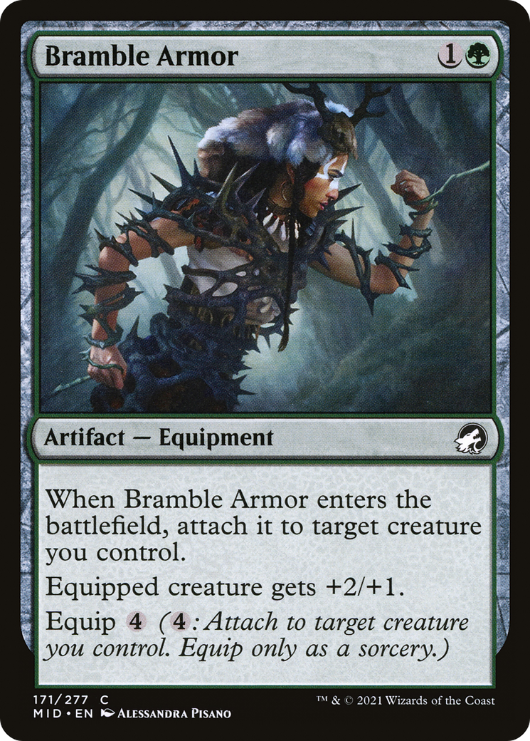 Bramble Armor (MID-171) [Innistrad: Midnight Hunt] Foil