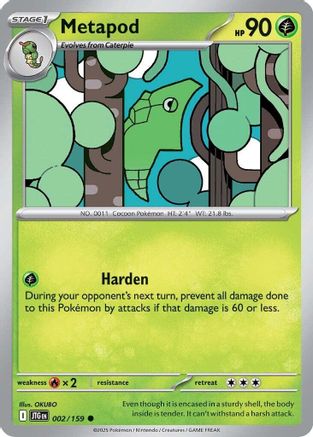 Metapod (002) [SV09 Journey Together] - Common