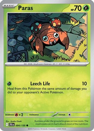 Paras (004) [SV09 Journey Together] Reverse Holofoil - Common