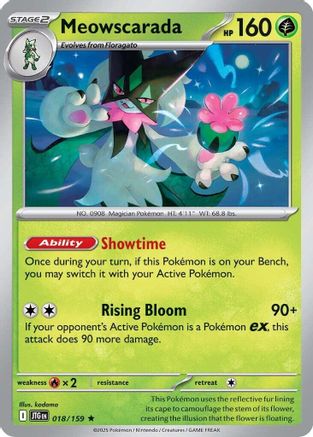 Meowscarada (018) [SV09 Journey Together] Reverse Holofoil - Rare