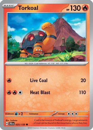 Torkoal (025) [SV09 Journey Together] Reverse Holofoil - Common