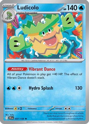 Ludicolo (037) [SV09 Journey Together] Holofoil - Rare