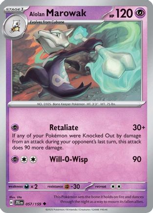 Alolan Marowak (057) [SV09 Journey Together] - Uncommon