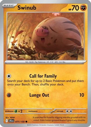 Swinub (077/159) [SV09 Journey Together] - Common