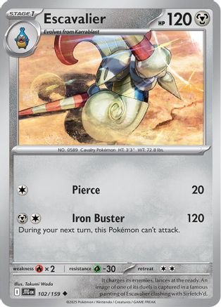 Escavalier (102) [SV09 Journey Together] Reverse Holofoil - Uncommon
