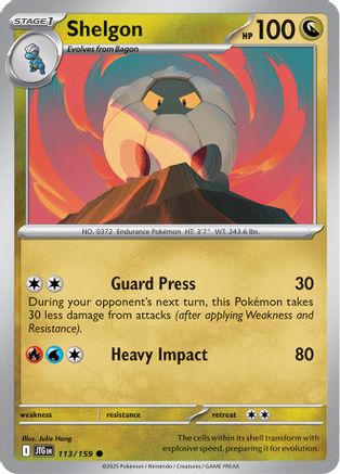 Shelgon (113) [SV09 Journey Together] Reverse Holofoil - Common