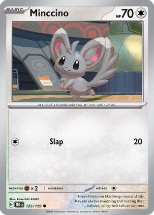 Minccino (125) [SV09 Journey Together] Reverse Holofoil - Common