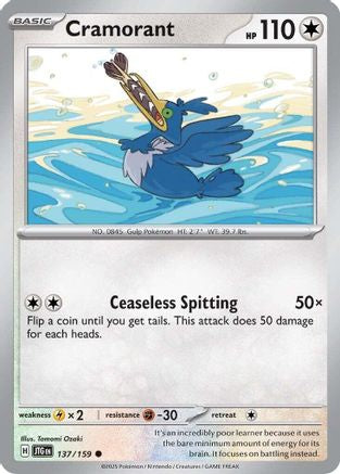 Cramorant (137) [SV09 Journey Together] Reverse Holofoil - Common