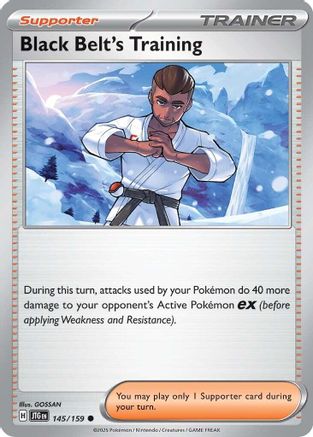 Black Belt's Training (145/159) [SV09 Journey Together] Reverse Holofoil - Common