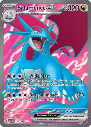 Salamence ex (177/159) [SV09 Journey Together] Holofoil - Ultra Rare