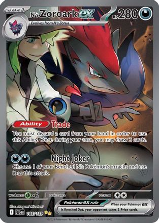 N's Zoroark ex (185/159) [SV09 Journey Together] Holofoil - Special Illustration Rare