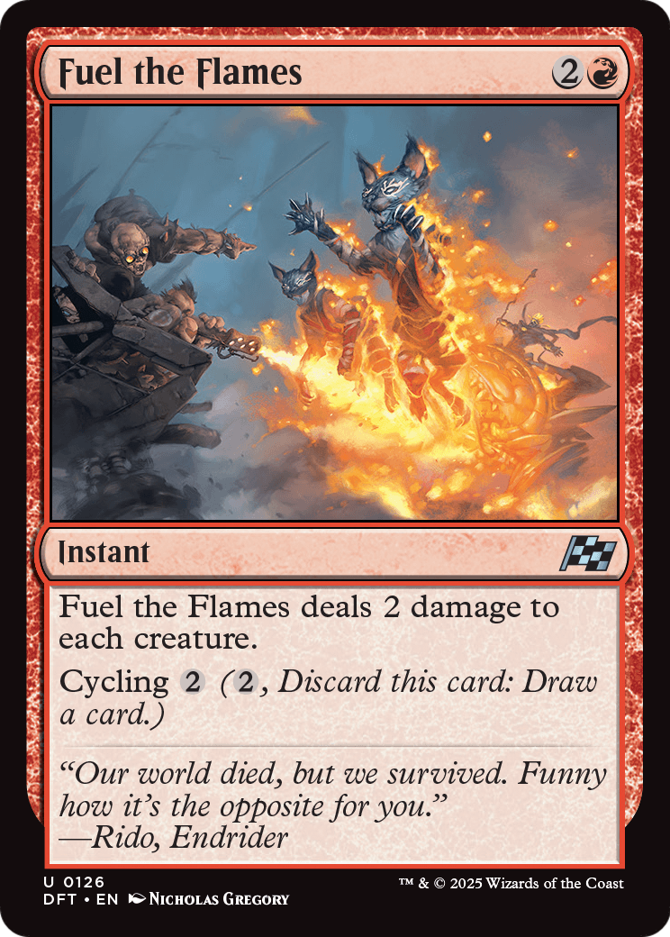 Fuel the Flames (DFT-126) [Aetherdrift] Foil